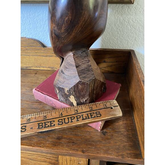 Vintage Midcentury Ironwood Quail Folk Art Carved Wooden Figure 11” MCM - Picture 8 of 8